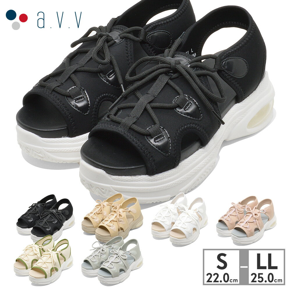 【全国送料無料】 a.v.v サンダル レディース 3201 アー・ヴェ・ヴェ 2024春夏 エアソール 厚底 スポーツサンダルのサムネイル