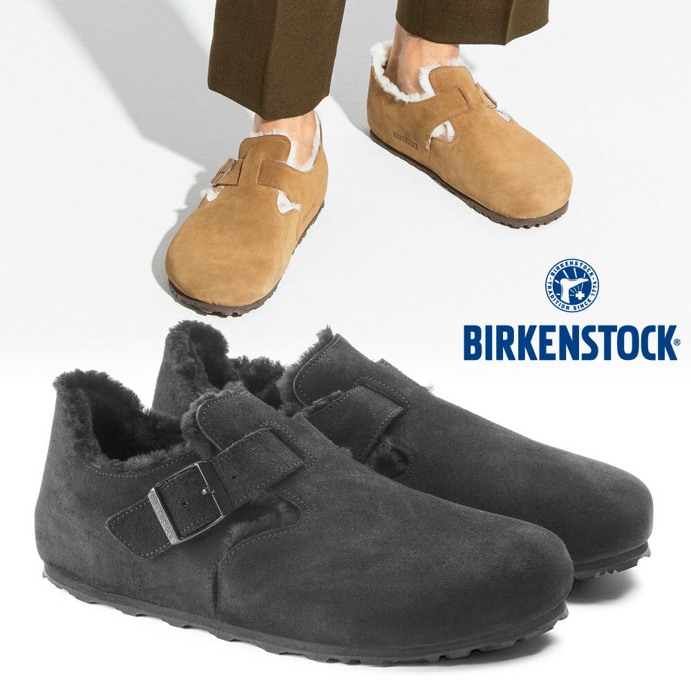 【全国送料無料】 ビルケンシュトック スリッポン メンズ レディース ロンドンシアリング 1014961 1014963 BIRKENSTOCK London Shearling サボ ボア ムートン シープスキン