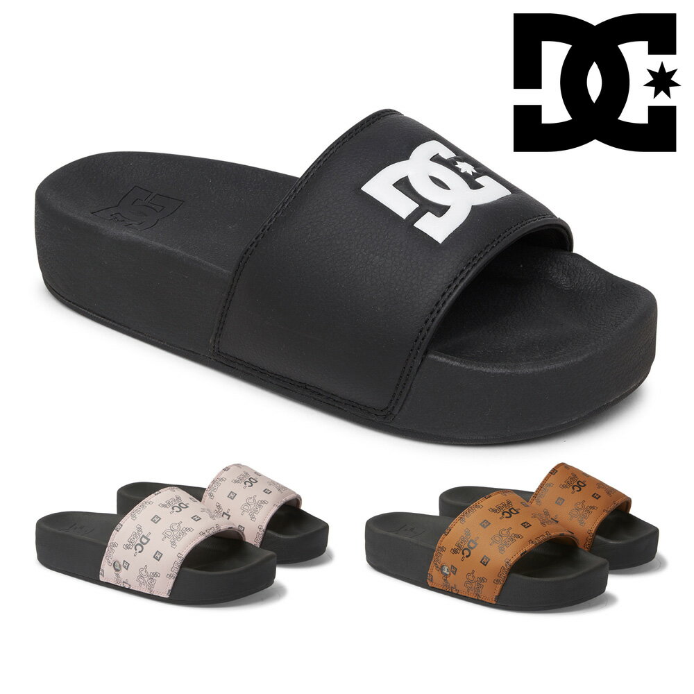 【全国送料無料】 DC shoes サンダル レディース スライド プラットフォーム DW241014 ディーシー シューズ 2024春夏 DC SLIDE PLATFORM 厚底 シャワーサンダルのサムネイル