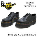 ドクターマーチン 国内正規販売店 Dr.Martens 25567001 1461 QUAD 3EYE SHOE クアッド スリーホール シューズ レディース メンズ 厚底