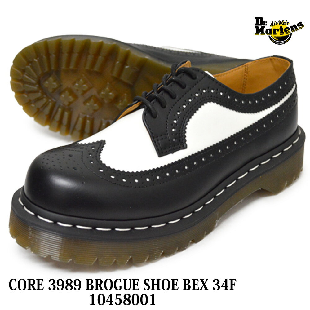 ドクターマーチン 国内正規販売店 Dr.Martens 10458001 CORE 3989 BROGUE SHOE BEX 34F コア 3989 ブローグ シューズ ベックス 34F