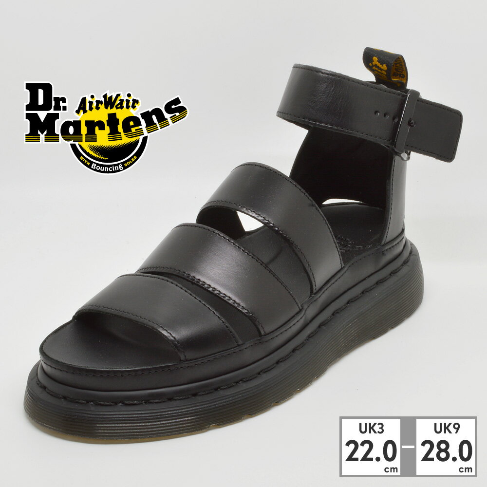 【お買い物マラソン】 ドクターマーチン メンズ レディース サンダル 24477 24477001 Dr.Martens 2023春夏 CLARISSA II SANDAL BLACK BRANDO【ラッピング不可】 ベルト スポーツサンダル