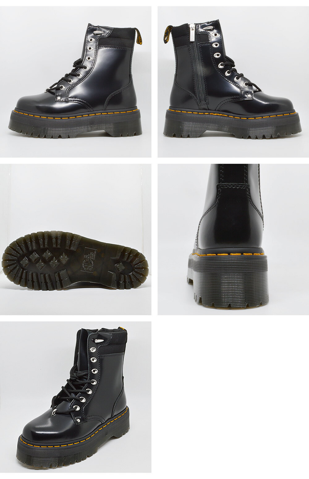 【全国送料無料】 ドクターマーチン ブーツ メンズ レディース 8ホールブーツ 30932001 Dr.Martens JADON HDW II 厚底 ヒール高さ5cm 未来的ルックス