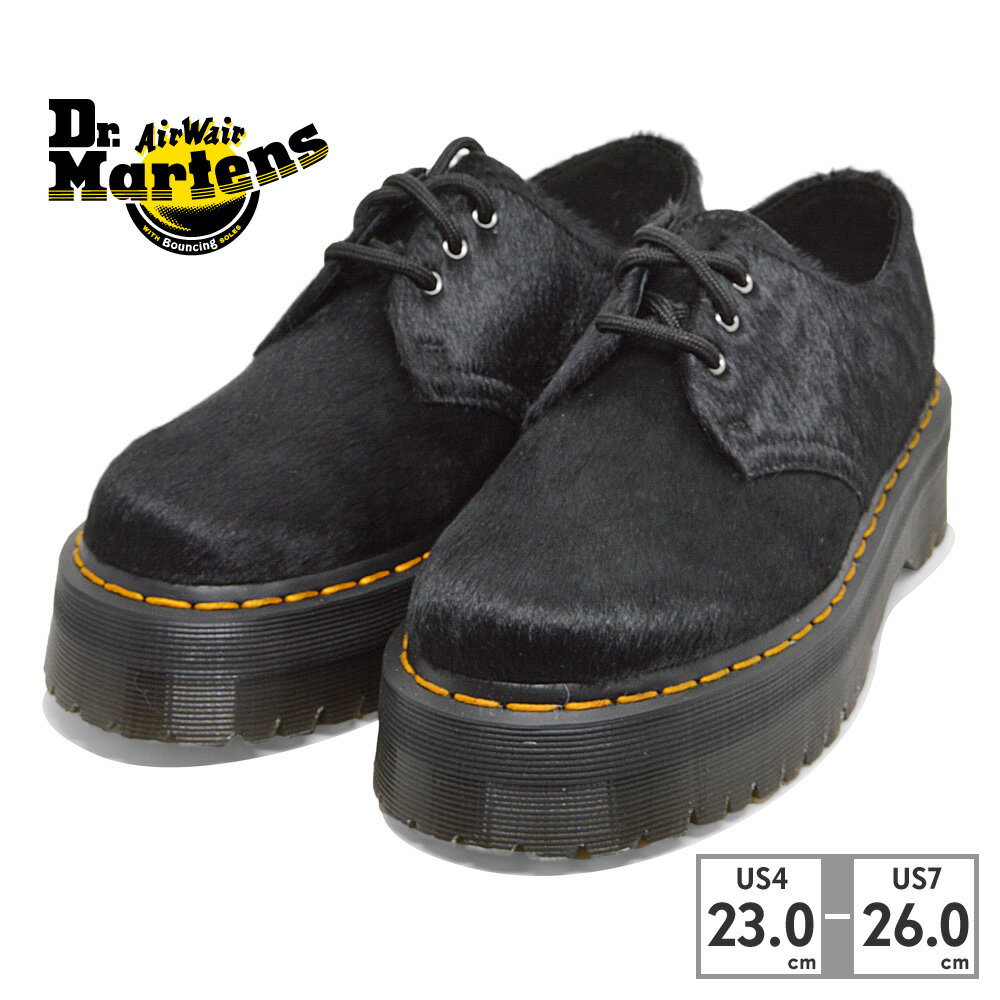 【全国送料無料】 ドクターマーチン メンズ レディース クアッド 3 ホール シューズ 31096001 Dr.Martens 1461 QUAD 国内正規販売店 厚底