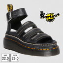 ドクターマーチン サンダル 国内正規販売店 CLARISSA II QUAD HDW Dr.Martens クラリッサ2 クアッド 30733001 2023春夏 ジップ 厚底