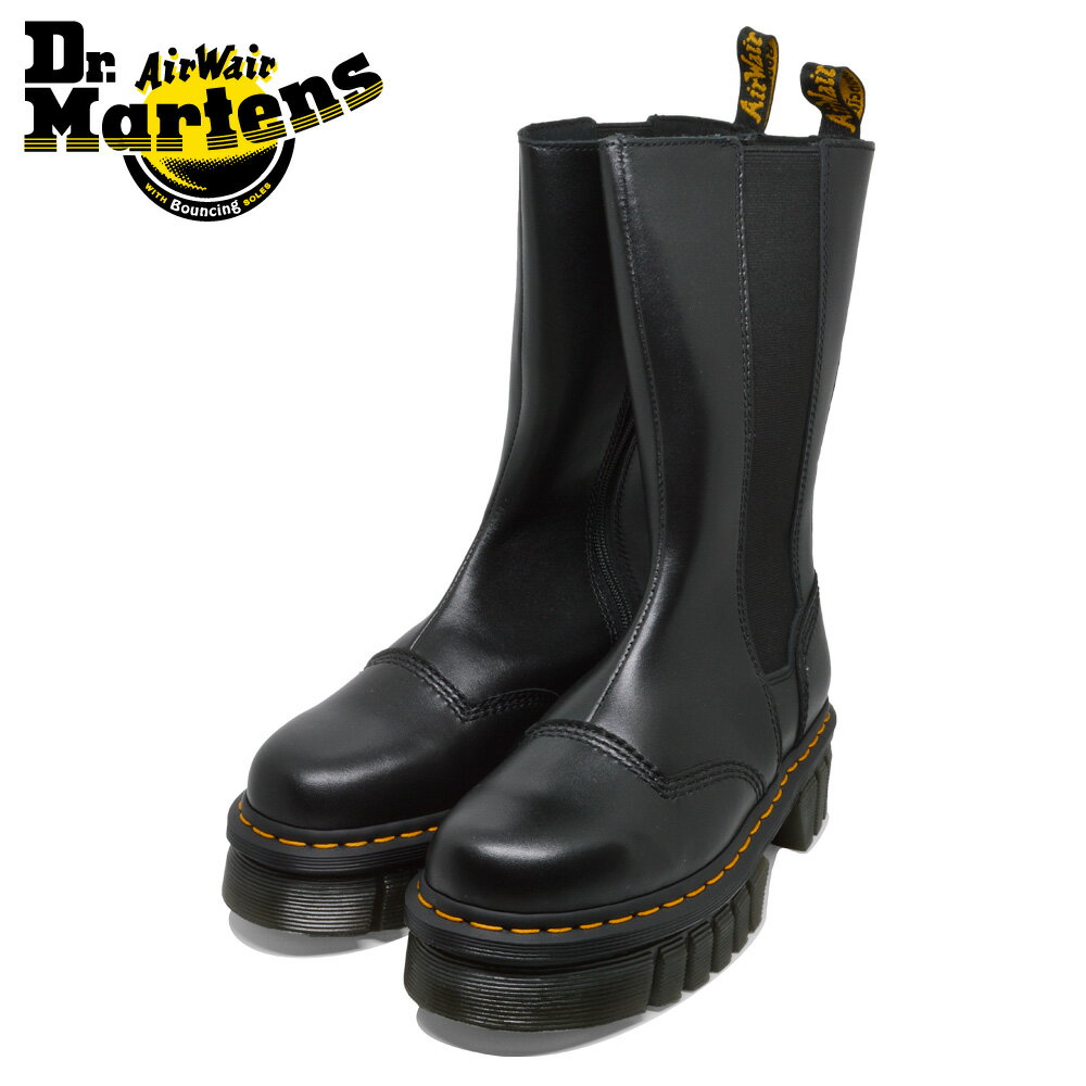 【全国送料無料】 ドクターマーチン ブーツ レディース チェルシー トール 30966001 Dr.Martens AUDRICK サイドゴア ミドルブーツ 厚底 サイドジップ