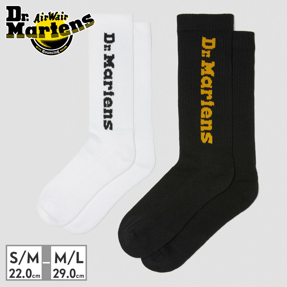 【全国送料無料】 ドクターマーチン 靴下 メンズ レディース バーティカル ロゴ ソックス Dr.Martens VERTICAL SOCKS 国内正規販売店