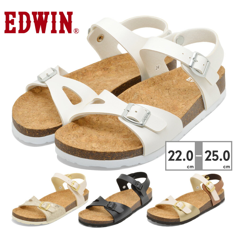 EDWIN サンダル レディース EW9464 エドウィン 2024春夏 コンフォート つっかけ