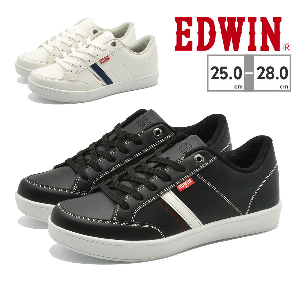 EDWIN スニーカー メンズ EDW-7053 エドウィン 軽量 ローカット シンプル