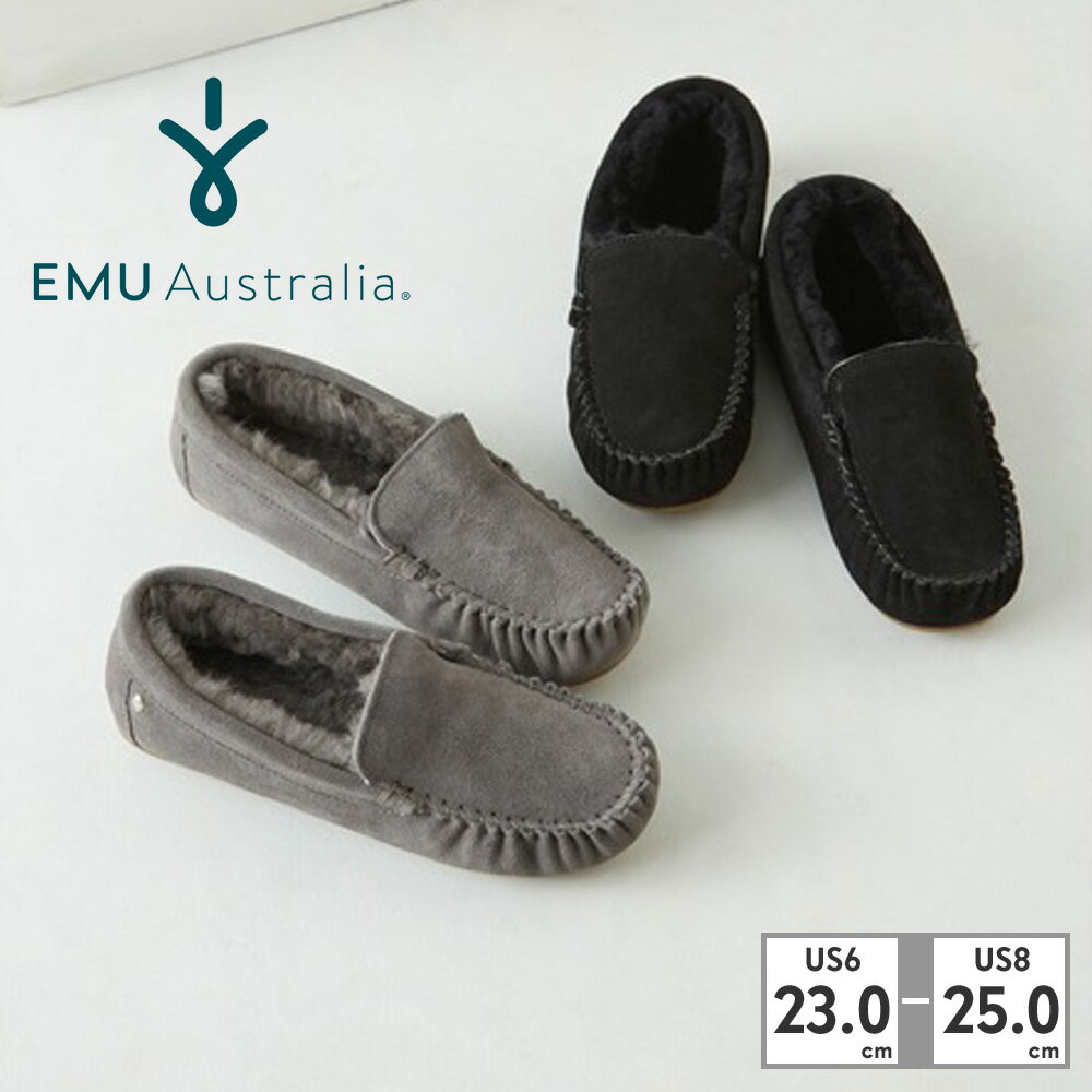   EMU Australia モカシン レディース ケアンズ W11439 エミュ オーストラリア 2023秋冬 Cairns シープスキン 撥水 定番