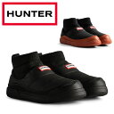 【全国送料無料】 HUNTER スリッポン メンズ イン/アウト インシュレイティド ニッティド カフ スリッパ— ブーツ MFS9002REN ハンター 2024秋冬 M IN/OUT PUFFER KNIT BOOT ブーツ 室内外兼用(4)