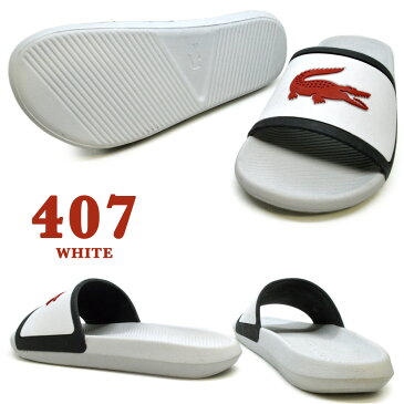 ラコステ サンダル レディース LACOSTE CROCO SLIDE TRI 3 クロコ スライド 海 川 プール 春夏 CFA0044 407