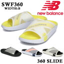 【在庫限り50 OFF 】ニューバランス レディース サンダル 360 SLIDE 360 スライド new balance SWF360 BY BB NV GB ワイズB 送料無料