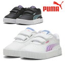 プーマ スニーカー キッズ キャリーナ 2.0 ディープダイブ V 396548 PUMA コートスニーカー ベルクロ