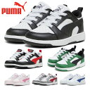プーマ スニーカー キッズ リバウンドV6 ロー AC 393835 01 04 05 08 09 10 PUMA ベビー ファーストシューズ コート スポーテ...
