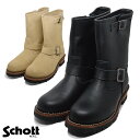 Schott ショット S23001 ブラック:010(BLACK) ベージュスエード:215(BEIGE SUEDE) Schottから無骨なデザインでバイカーにも人気のあるオーセンティックな エンジニアブーツが登場しました！グッドイヤーウェルト製法。 ふっくらとしたトゥに重量感のあるタンクソールを組み合わせた、 スタンダードなデザイン。取り外し可能なインソールを装備。踵の外側 には｢Schott｣の刻印が入っています。シンプルで飽きのこないブーツ に仕上がっています。 ヒール高さ:約4.5cm 重量:片足約870g 素材 アッパー:フルグレインレザー アウトソール:合成底 当店では実店舗での販売、他ショッピングモールでのネット販売もおこなっており、在庫を共有している為、在庫が常に変動しております。 その為、在庫反映までの時間差等により在庫切れが発生する場合がございます。 これにより、ご注文後でも商品をご用意できない場合がございますので予めご了承いただきますようお願い致します。 なお、店舗倉庫の都合上契約仕入先在庫を利用する場合もございます。 ※ディスプレイ画面等の環境上、ページで見た色と実際の商品の色とは多少違う場合がございます。 (BDJBBC Schott ショット US7 US7.5 US8 US8.5 US9 US9.5 US10 25cm 25.5cm 26cm 26.5cm 27cm 27.5cm 28cm 黒 薄橙) #Schott