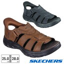  スケッチャーズ サンダル メンズ スリップインズ リボルテッド 205184 ACDB BBK SKECHERS 2024春夏 REVOLTED スポサン 立ったまま履ける