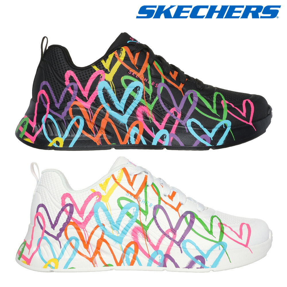 【送料無料 あす楽】 スケッチャーズ スニーカー レディース ウノ ライト ハート オブ ヒア 177977 SKECHERS UNO LITE HEART OF HEAR ジェームス・ゴールドクラウン ハート