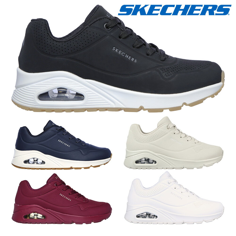 スケッチャーズ スニーカー レディース ウノ - スタンド オン エア 73690 SKECHERS Uno-Stand on Air 厚底 エアソール ヒール