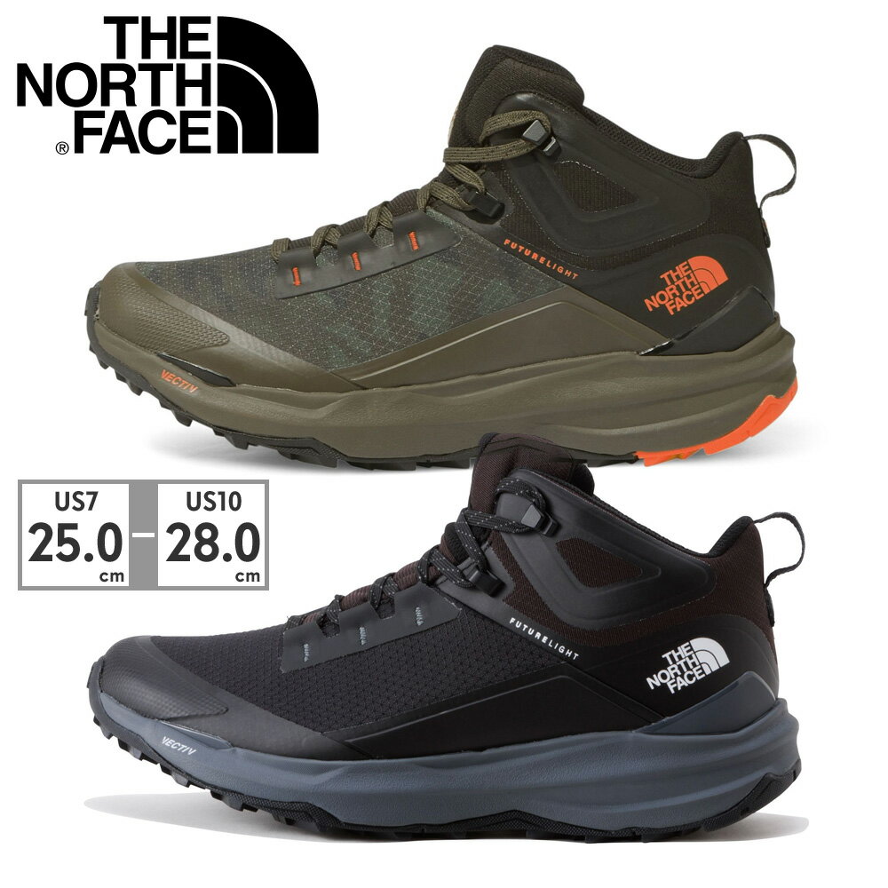 ザ ノースフェイス スニーカー メンズ ベクティブ エクスプロリス ミッドフューチャーライト NF02321 KV NK the north face VECTIV Exploris II Mid FUTURELIGHT トレッキング 防水