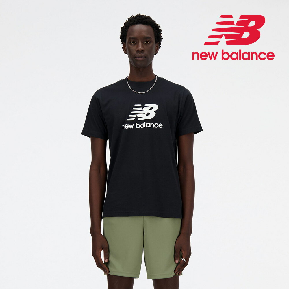 ニューバランス ウェア メンズ スタックドロゴ ショートスリーブTシャツ MT41502 new b