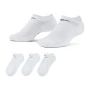 【全国送料無料】 NIKE 靴下 メンズ レディース トレーニング ノーショウ ソックス (3足) SX7673 ナイキ Nike Everyday Cushi...