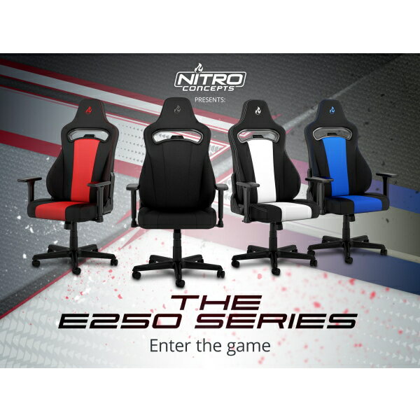 �����ߥ󥰥����� Nitro Concepts E250 �֥�å� ������������ NC-E250-B �Ѳٽ�125kg ������쥹�� �ͥå��ԥ��� ���С����ݡ�����° ���������Ǻ� ����̵�� NC-E250 NCE250B