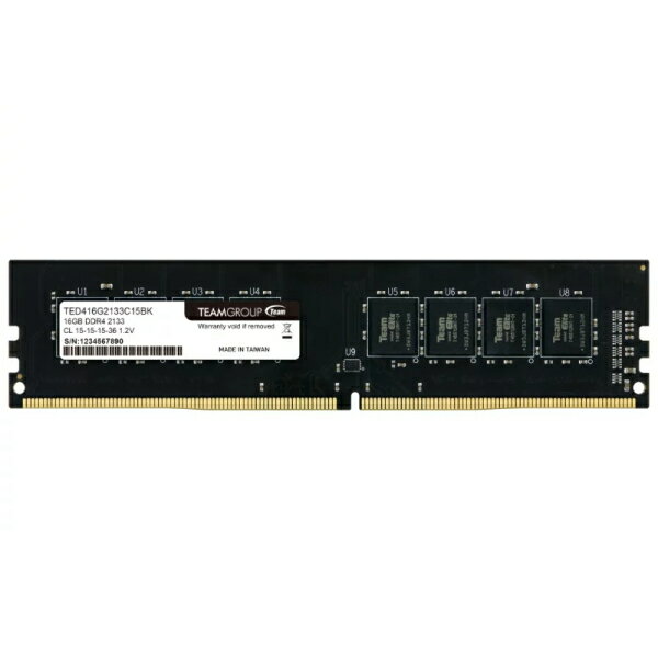 TEAM ELITE DDR4 2133 16GB デスクトップ用 メモリ 1枚 U-DIMM PC4-17000 C15 TED416GM2133C1501 永久保証