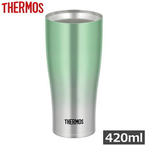 サーモス 420ml 真空断熱タンブラー 保温 保冷 食洗機対応 ステンレス タンブラー 真空断熱 THERMOS JDE-421C JDE-421C(G-FD) JDE-421C-G-FD JDE421C グリーンフェード