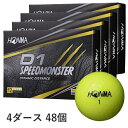 ホンマ D1 スピードモンスター 飛ぶ 飛距離 高反発 本間ゴルフボール 1ダース x 4 48個 HONMA ゴルフボール 12個 x4 ホンマゴルフ 本間ゴルフボール ホンマゴルフボール ホンマD1ゴルフボール ダース 本間 ゴルフ イエロー 12個入 x4 4ダース SPEED MONSTER