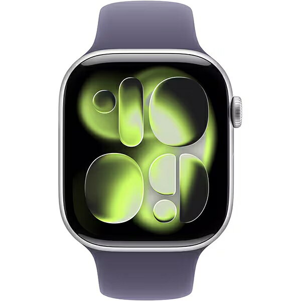 Apple Watch Series 11 (GPSモデル) 46mm シルバーアルミニウムケースとパープルフォグスポーツバンド- S/M [MEV94J/A]のサブ画像 2