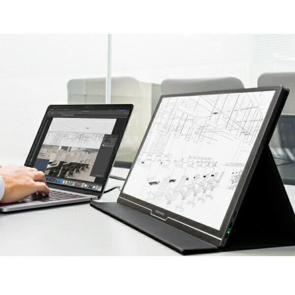 【カバーケース付き】15.6型モバイルディスプレイフルHDグリーンハウスADSパネルmini-HDMIType-C800g厚さ9mmスピーカー搭載ブルーライトカット機能GREENHOUSEGH-LCU16A-BKGH-LCU16AGHLCU16A