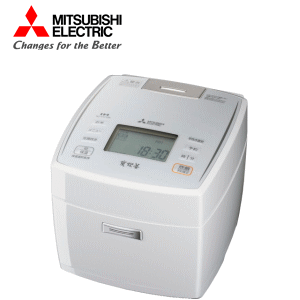 ★三菱電機 NJ-VE108-W 炭炊釜 備長炭コート2層厚釜 5.5合炊き 炊飯ジャー　炊飯器