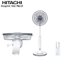 HITACHI 日立 扇風機 DCモーター HEF-DH2000A リモコン付き うちわ風 選べる風量8段階 組み立ていらず 上下角度調節約90° 切入同時タイマー HEFDH2000A