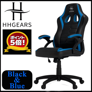 VertaGear HHGEAES ゲーミングチェア SM-115シリーズ SM115_BBL ブラック＆ブルー 黒 青 SM115 SM115BBL 送料無料