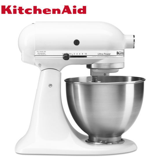 【フードグラインダーセット】キッチンエイド 4．3Lヘッドアップ式スタンドミキサー ホワイト 9KSM95WH キッチンエイド Kitchen Aid スタンドミキサー おろし・ミンチ等の下準備にオススメ