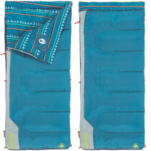 コールマン 子ども用寝袋 丸洗い 封筒型 152cm 収納袋付き 約1.33kg 快適温度10℃ Coleman YOUTH COMFORT SMART SLEEPING BAG 子ども用 子供用寝袋 キッズ用寝袋 アウトドア キャンプ かわいい コンパクト ブルー スリーピングバッグ おしゃれなネイティブ柄通販格安セール情報 楽天 通販