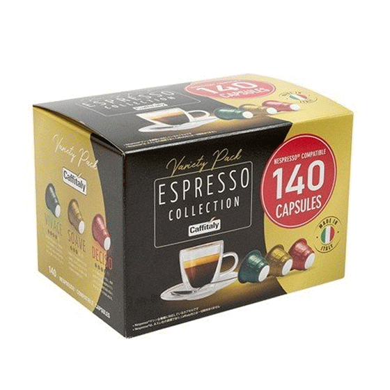 ネスプレッソ 互換 カプセル 140個入 エッセンサミニ エッセンサプラス ピクシーツー クレアティスタ・プラス ラティシマ・ワン ラティシマ・タッチプラス 用コーヒーカプセル Caffitaly ネスプレッソ互換カプセル140