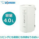 【フィルター不要/連続加湿約8時間】象印 スチーム式加湿器 容量4L 木造8畳 プレハブ13畳 EE-DC50-WA ホワイト ZOJIRUSHI EE-DC50 EEDC50 加湿器 スチーム式 スチーム加湿器