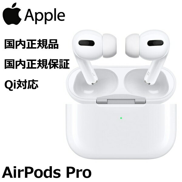 AirPods Pro MWP22J/A Wireless Charging Case アクティブノイズキャンセリング カナル型 シリコーン製イヤーチップ ライトニング-USB-Cケーブル ノイズキャンセリング付完全ワイヤレスイヤホン