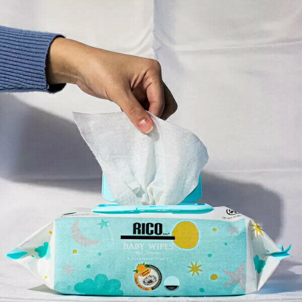 RICO 赤ちゃん用 おしりふき 大判厚手 720枚 80枚x9セット Baby Wipes 無香料 水分たっぷり フタつき 紙おむつ おむつ リコ