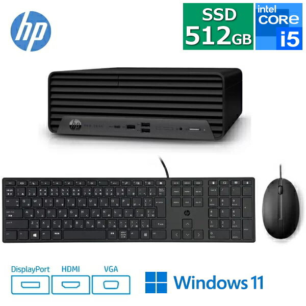 【SSD 512GB/メモリ16GB搭載】HP Pro SFF 400 G9 デスクトップパソコン 526G1AV-LQDU Windows11 Pro Co..