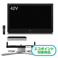 ������̵���ۡ����ӱ�Ĺ�ݾڤ����SHARPAQUOSLC-42XJ1�Ͼ塦BS��110��CS�ǥ�����ϥ��ӥ����վ��ƥ��42��LC42XJ1�����ѥơ��֥륹�����AN-46ST1�ڥ����ݥ�����оݡۡ�SALE��