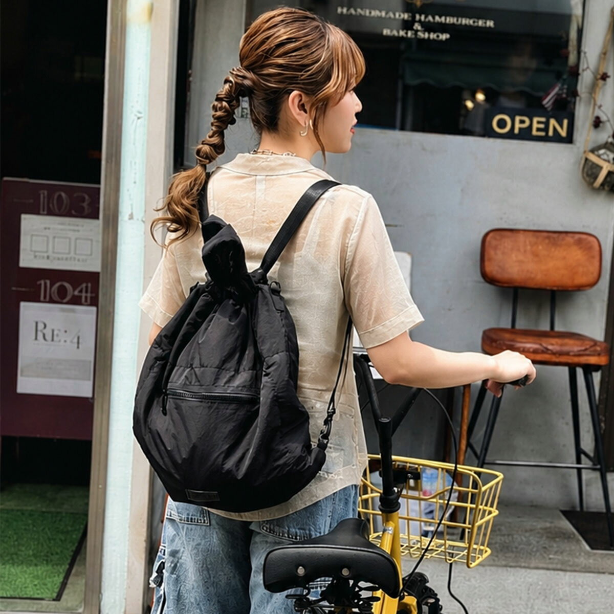 ハンドバッグ ソフトバッグ 3way【ILLiT】ショルダーバッグ リュック バックパック A4収納可 パフバッグ マザーズバッグ マザーズリュック 通勤 通学 軽量 軽い 人気 斜めがけバッグ 旅行バッグ 通勤バッグ ハッ水 PC入る tryad-way-10000510 バッグtoかばん TRYAD トライアド サンプル画像3