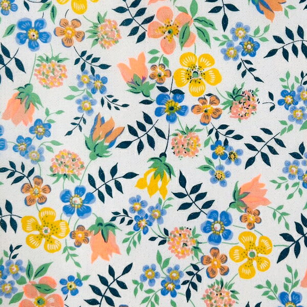 【25日限定★P5倍】リバティ・ファブリックス 生地 ネオン Edenham Neon エディナム・ネオン DC32681G-TDD-J25A(ネオンオレンジ)ゴールドラメ【数量×10cm単位】(最低30cmから) リバティプリント タナローン LIBERTY