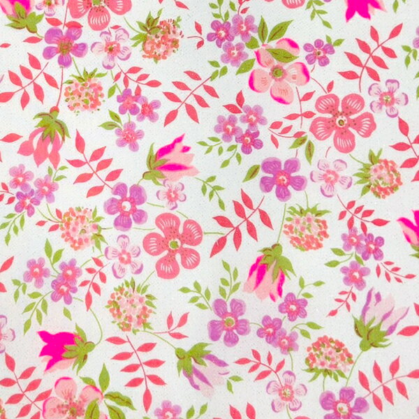 【25日限定★P5倍】リバティ・ファブリックス 生地 ネオン Edenham Neon エディナム・ネオン DC32681G-TDD-B(ネオンピンク)ゴールドラメ【数量×10cm単位】(最低30cmから) リバティプリント タナローン LIBERTY