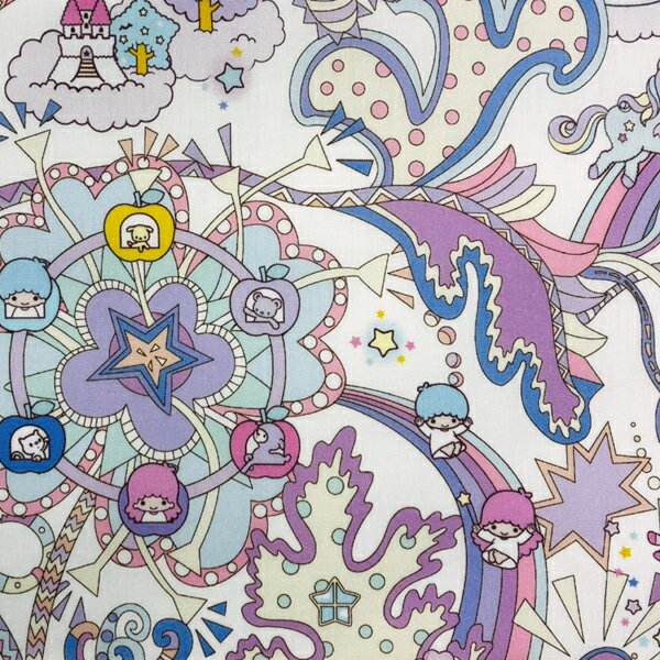 生地 リバティ・ファブリックス 　リトルツインスターズ×リバティ・ファブリックス Soho Carnival(ソーホー・カーニバル) DC35397-TDD-J25Aピンク【数量×10cm単位】(最低30cmから) リバティプリント タナローン　LIBERTYFABRICS