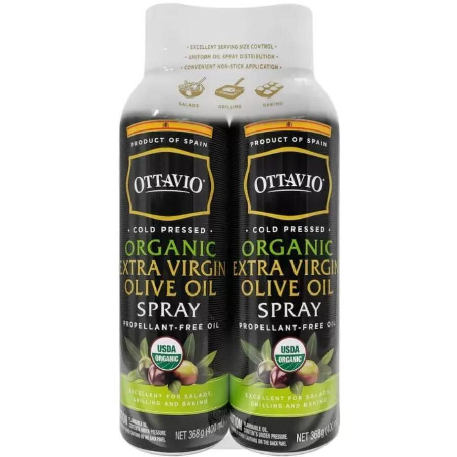 オッタビオ オーガニック エクストラバージン オリーブオイル スプレー 368g x 2本 OTTAVIO コストコ...