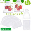 【100枚入】果物保護ネット袋 10*15cm 果物 果実保護袋 メッシュバッグ 果実袋 穴極細 害虫鳥避け カラス/鳩よけ みかん イチジクレモン フルーツ ...