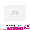 ラミネートフィルム A5 100枚 250ミクロン 154×216mm ラミネーターフィルム パウチフィルム 250μ 送料無料